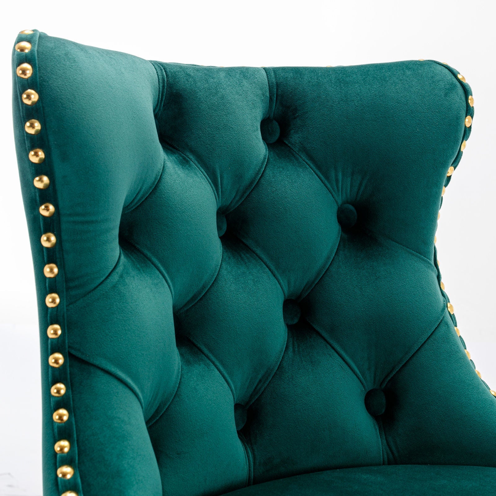 Golden Swivel Velvet Barstools